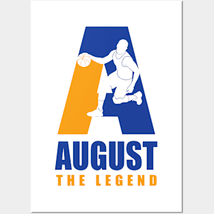 August Custom Player Basketball Your Name The Legend Posters and Art